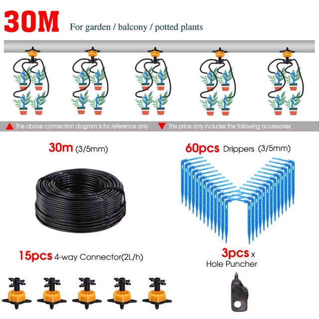 Good Quality 2L 4L 8L/H Garden Micro Drip Irrigation Emitter Watering Systems Kits 3/5mm Arrow Drippers Potted Bonsai Greenhouse He Qiyong unisex
