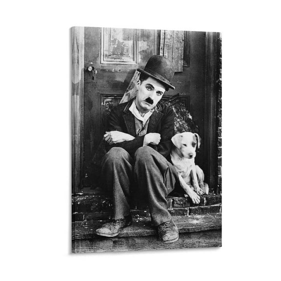 Charlie Chaplin Omedian Actor Poster Photo (9) Canvas Art Poster and Wall Art Picture Print Modern Family bedroom Decor Posters 24x36inch(60x90cm)