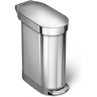 グレー　HUMANMADE STEEL TRASH CAN 即完売 simplehuman 30L/8 Gallon Pedal Opener, Top Foot Opening Stainless
