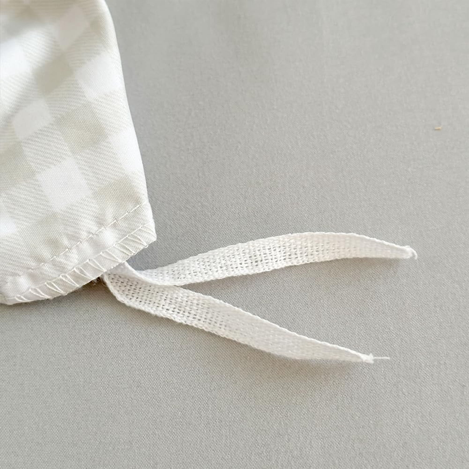 Sage Green Gingham Twin Duvet Cover Set, 2-Piece Checked Bedding Set