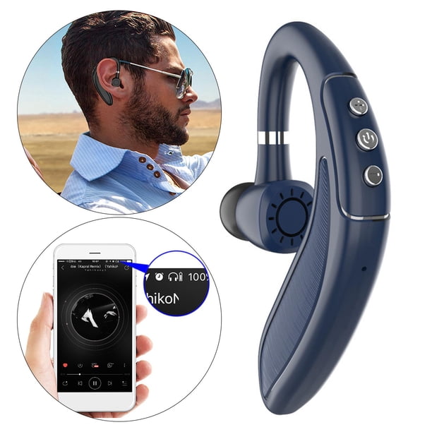 Auriculares Inalámbricos 5.0 Auriculares 220mAh Larga Duración, Gancho de oreja Auriculares de Aleatorización de de de La F Azul