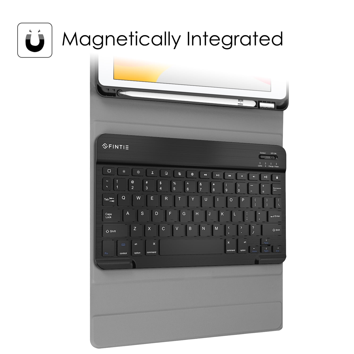 Fintie Keyboard Case for iPad 9th/8th/7th Generation (2021/2020/2019) 10.2 Inch, Detachable Keyboard and Soft TPU Stand Cover with Built-in Pencil Holder