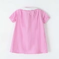 thumbnail image 5 of LOOK! Auroural Children's Plaid Lapel Short Sleeved Dress Girls' Summer College Style Casual And Comfortable Dress（2-8Y）, 5 of 8