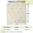 thumbnail image 2 of Square Tablecloth with Elastic Edges 36 * 36 Inch Waterproof Pioneer Table Cover Washable Indoor and Outdoor for Party Kitchen Dinner Banquet Patio Picnic, 2 of 6