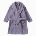 thumbnail image 2 of zuwimk Boys Girls Bathrobes,Toddler Boy Girl Robes,Children's Plush Soft Coral Fleece Hooded Pajamas Sleepwear for Kids(Purple,7-8 Years), 2 of 4