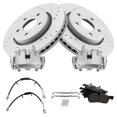 thumbnail image 2 of TRQ Brake Pad & Rotor Kit Slotted X Drilled Performance Ceramic Fits 2012-2013 Dodge Durango, 2 of 5
