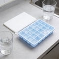 thumbnail image 7 of Silicone Ice Cube Tray with Lid, 24 Grid Square Ice Mold, Food Grade Easy Release Freezer Tray, Reusable Ice Maker for Juices Iced Coffee, 4.5"x6.7", E, 7 of 7