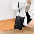 thumbnail image 4 of Bolso de embrague de noche con remaches a la moda, bolso de sobre de cuero para mujer (negro) Likrtyny multifunción de oficina, 4 of 9