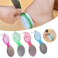 thumbnail image 2 of 4 in 1 Pedicure Paddle Kit Tool with Pumice Stone for Feet,Foot Hand Toe Nail Cleaning Brush,Metal File and Emery Board,Manicure Pedicure Set, 2 of 7