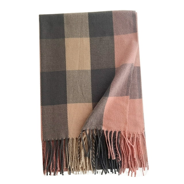 Bufanda De Lana Cálida, Suave Y Ligera, Con Estampado Escocés De Tartán, Regalo Para Hombres, Mujeres Y Niños
