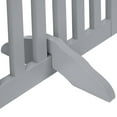 thumbnail image 2 of Unipaws Freestanding Wooden Dog Gate, 2 Support Feet, Indoor Barrier, 80"W x 36"H, Gray, 2 of 9