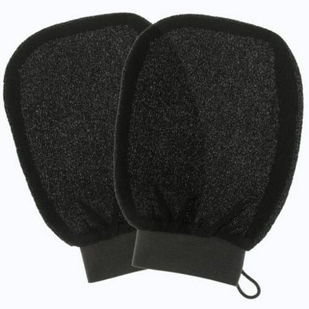 Belloccio® Set of 2 Premium Tanning Exfoliating Glove Mitts; Preparation Shower Scrub Gloves for Sunless Self