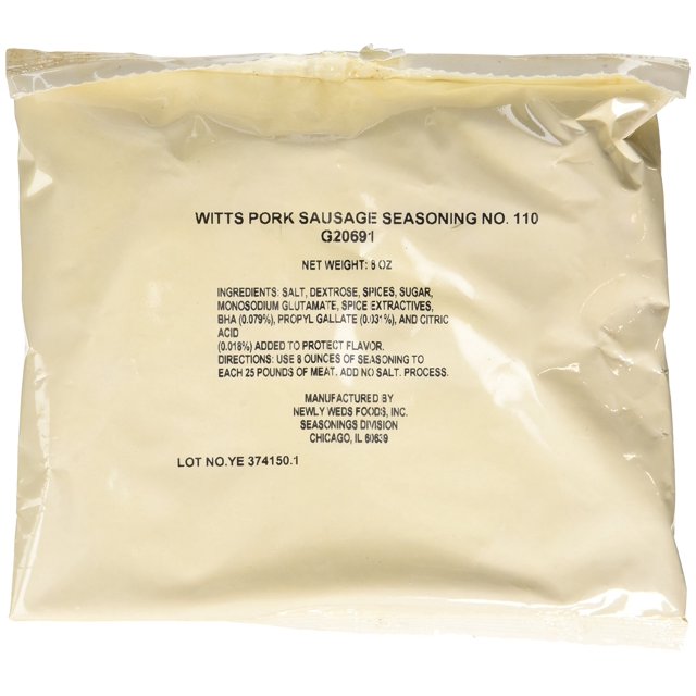 Witts Southern Style 110 Pork Sausage Seasoning