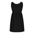 thumbnail image 3 of Zekutng Summer Dresses for Women New Spring/Summer Round-Neck Polka Short Sleeved Knee Length Dress,Sizes S-2XL, 3 of 8