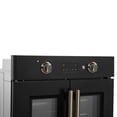 thumbnail image 3 of Forno Asti 30-Inch French Door Electric Wall Oven in Black & Antique Brass, 3.68 cu. ft. True Convection, 3,600W, Air Fry, Sous Vide, Self-Clean, 3 of 9