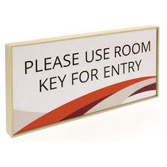 Lorell LLR02647 4 x 4 Po Plaque d'Encliquetage Signe Architectural&44; Noir