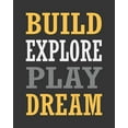 thumbnail image 2 of Robinson, Tamara 12x14 White Modern Wood Framed Museum Art Print Titled - Build, Explore, Play, Dream, 2 of 4