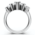 thumbnail image 3 of Pompeii 1 1/2ct Marquise Diamond Wedding Ring 14K White Gold Five Stone Anniversary Band, 3 of 4