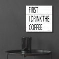 thumbnail image 6 of Epic Art 'First I Drink the Coffee' by Cindy Jacobs, Acrylic Glass Wall Art, 12"x12", 6 of 8