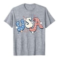 thumbnail image 5 of TOWED22 USA Shirts for Women 4th of July Shirt Women Cute Patriotic Print Tshirt America Tee Tops(Grey,XL), 5 of 6