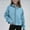 Light Blue, variant on lkfuzj Girls Zip Up Hoodies Sweatshirts Long Sleeve Thumb Hole Pullover Tops with Pockets 2025 Fashion Spring Clothes - Dark Gray