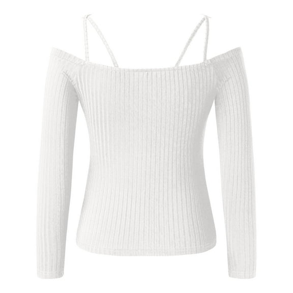 Aayomet Dressy Tops for Women Women's 2023 Fall Winter Casual Tops Long Sleeve Crewneck T-Shirts Loose Comfy Blouse,White XXL