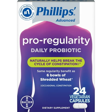 Phillips' Pro-Regularity Extra Strength Daily Probiotic, 24 count (Pack of 6)