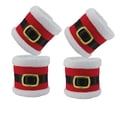 thumbnail image 3 of DEEPCRAFF Porte-Serviettes en Tissu Rouges pour Serviettes en Tissu 4 Pcs pour Table et Fête, 3 of 8