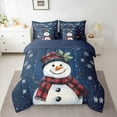 thumbnail image 2 of Homewish Christmas Snowman 7-Piece Twin Bedding Sets,Xmas Tree Red Berry Bedding Comforter Set,Happy New Year Sheet Sets For Girl Boys,Super Cozy Room Decor Reversible, 2 of 8