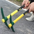 thumbnail image 6 of HJQEQVD Steel Forged Pickaxe Sturdy Durable Mattock Hoe Weeding Pick Axe with Lightweight Plastic Coated Fiberglass Handle Suitable for Digging Weeding Gardening Camping, 6 of 7