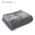 thumbnail image 2 of Ovzne Blanket Flannel Blanket Gift Plain Blanket Spring Sofa Blanket On Clearance, 2 of 7
