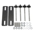 thumbnail image 3 of Traction Board Mounting Brackets Kit, Traction Board Mounting Kit Steel Wearproof Adjustable Universal  For Off Road Vehicles Black, 3 of 8