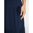thumbnail image 4 of No Boundaries Side Tie Tiered Maxi Skirt, Women's and Women's Plus Sizes XXS-4X, 4 of 5