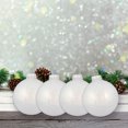 thumbnail image 5 of Glass Christmas Tree Ornaments - 67mm / 2.63" [6 Pieces] Designer Balls from Christmas By Krebs Seamless Hanging Holiday Decor (Snow Sparkle), 5 of 6