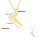 thumbnail image 5 of Collar de amistad Jumpingount mapa italiano étnico Oro, 5 of 6
