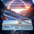 thumbnail image 6 of Dteck Built-in Screen Protector Case for Samsung Galaxy S24 Ultra,Compatible with Mag-Safe Slim TPU+PC Full-Body Stylish Shockproof Protective Transparent Cover,Blue, 6 of 7