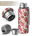 thumbnail image 2 of 20 Oz White Strawberry Plants Fruit Coffee Tumbler Double Wall Insulated Stainless Steel Water Bottle | Metal Reusable Thermoses Flask with Cup Cap | Leak & Sweat Proof with Anti-Dust Lid, 2 of 7
