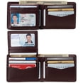 thumbnail image 3 of Alpine Swiss Connor Executive Bifold Wallet | Business Passcase for Men | Premium Leather | Dual ID Windows | RFID Blocking | Gift Box Included, 3 of 7