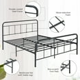 Gymax Full Size Heavy Duty Metal Bed Frame Headboard Platform Mattress