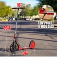 thumbnail image 4 of Kick Scooter for Adults and Teens – Folding Adjustable Scooter with 200mm Big Wheels – Lightweight Commuter Scooter for Boys and Girls – Red and Black – Durable Steel Frame – Madd Gear Kruzer 200, 4 of 12