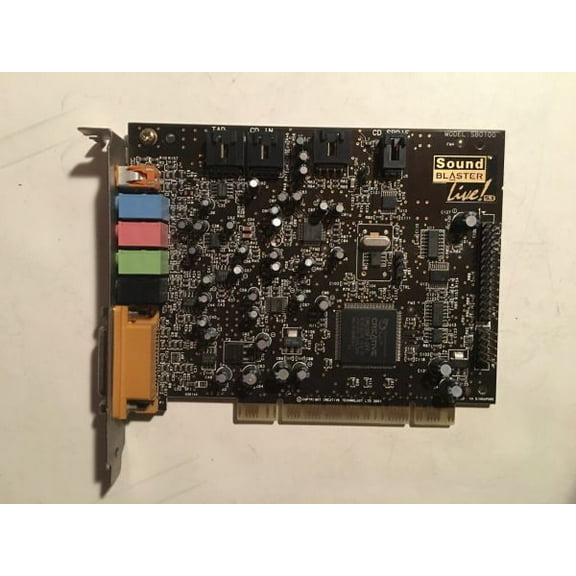 Sound card pci, sound blaster live! 5.1 sb0100