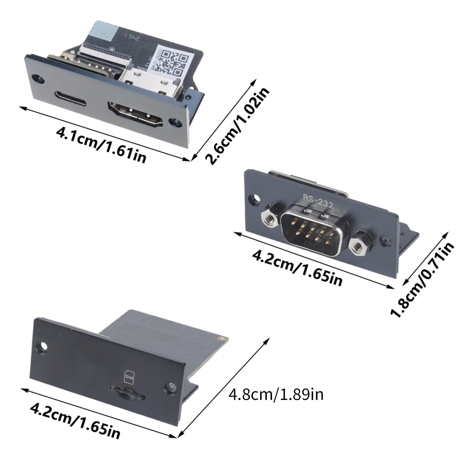 Single Port KVM + RS232 4.0G Control Module for Device Monitoring and Management with USB Integration