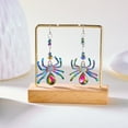 thumbnail image 4 of Gothic Spider Dangle Earrings for Women - Vintage Punk Halloween Jewelry with Colorful Crystals, -Cute Drop Earrings for Goth, Emo & Alternative Fashion, 4 of 5