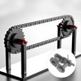 thumbnail image 5 of Uxcell 5Pcs 04B-1 Chain Offset Half Link Roller 6mm Pitch Carbon Steel Master Connector Links for 04B-1 Chain, 5 of 5