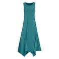 thumbnail image 3 of WILLBEST Vestidos Largos Vestido Casual De Verano Para Mujer, Sin Mangas, Con Dobladillo De Pañuelo, Vestido Largo De Tirantes, Vestido De Playa Con Bolsillos, 3 of 3