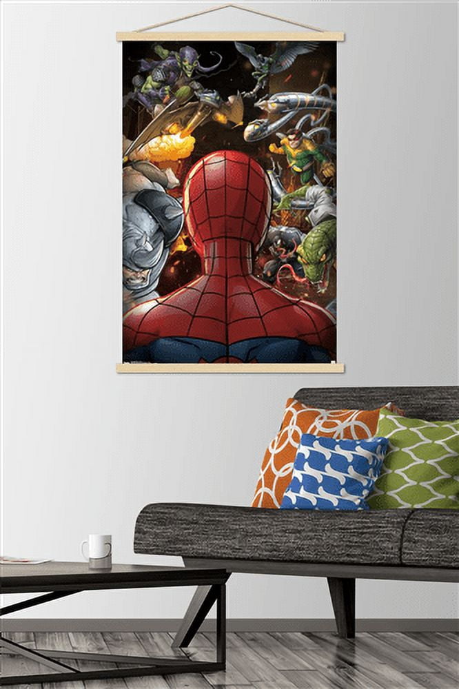 Marvel Comics - Spider-Man - VIllains Wall Poster with Magnetic Frame, 22.375" x 34"