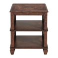 thumbnail image 2 of Alaterre Furniture Stockbridge 21" Square Wood End Table with Two Shelves in Cherry, 2 of 4