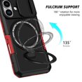 thumbnail image 4 of Moreoy Magnetic Kickstand Case for iPhone 17 with Sliding Lens Cover, [MagSafe Compatible ]Shockproof Non-Slip Bumper Protective Phone Case Cover with Metal Ring Holder Stand,A, 4 of 8