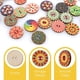 thumbnail image 3 of 100 piezas de diseños variados de flores redondas para costura, manualidades y decoración de bricolaje, colección de botones de madera vintage de 20 mm, 3 of 5