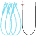thumbnail image 1 of Drain Clog Remover Tool 35inch Sewer Cleaning Hook Stainless Steel & 3pcs 20inch PP Unclog Sink Blue Sewer Hair Drain Cleaner Tool Sink Unclogger for Toilet Bathtub Sewer, 1 of 5